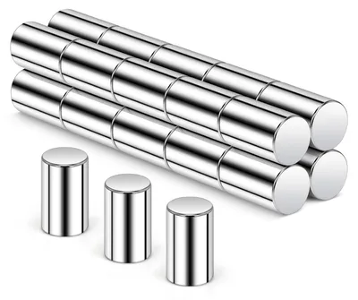 Produktbild von × 10 mm | 20 starke Neodym-Magnete, kleine Magnete, starke Magnete für Pinnwände, Whiteboards, Mini-Magnete für Magnettafeln, Kühlschränke und Büros