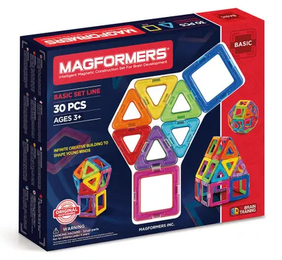 Immagine prodotto di Costruzioni Magnetiche 3D Gioco Calamitato 30 Pezzi Magformers 30 Set
