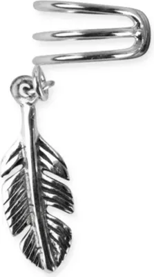 Produktbild von etNox Ohrklemme „Feder“: Ear Cuff Ohrstecker Silber 925