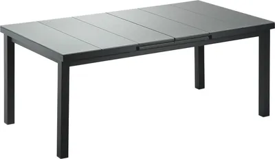 Produktbild von Gartentisch Nancyx 180x100 Ausziehbar 240 ES-Glas Grau Gestell Alu Anthrazit