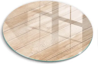 Produktbild von Glasschneideplatte - Herdabdeckplatte - fi30 cm -Schneidebrett - Spritzschutz - Holzbretter