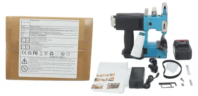 Immagine prodotto di Macchina da cucire portatile, alimentata a batteria, ad alta velocità, colore blu