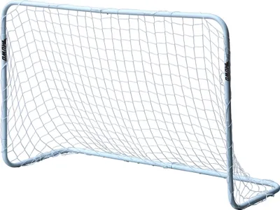 Produktbild von MUWO Fußballtor Stahl 1,20x0,8m, leicht & robust, einfacher Aufbau ohne Werkzeug, kompakt zerlegbar, ideal für Garten, Freizeit & Teamsport weiß|MW-96