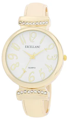 Produktbild von Damen Spangenuhr mit Quarzuhrwerk, Similisteinen, 36 mm Gehäuse, Metall, Mineralglas