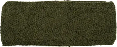 Produktbild von styleBREAKER Damen Strick Stirnband einfarbig mit Rauten Muster, Thermo Fleece Futter, Winter Headband Uni 04026062