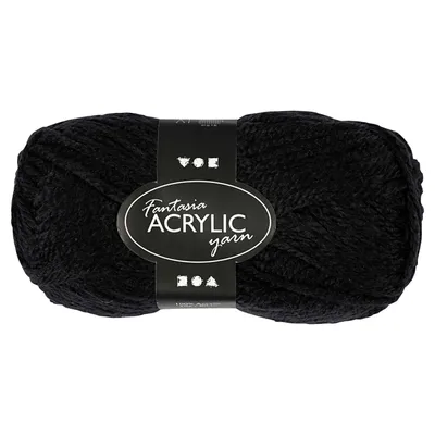 Produktbild von Creativ Company 421750, Schwarz, Acryl, 80 m, 40 °C, 50 g