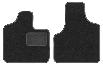 Immagine prodotto di Tappetini anteriori in moquette per Chrysler Grand Voyager III 2000-2008 (monovolume) – 2 pezzi, grigio grafite, su misura – Wielganizator LUX