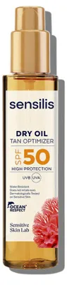 Obrázok produktu pre Sensilis Dry Oil Tan Optimizer SPF50 – telový opaľovací krém 150 ml