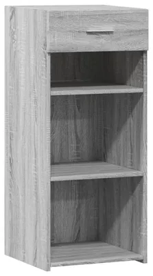 Imagen del producto de Cómoda gris con cajón, ideal para el salón y el dormitorio
