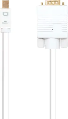 Image de Nanocable Mini Displayport Vers Vga Cable Convertisseur 2 M Blanc Blanc One Size