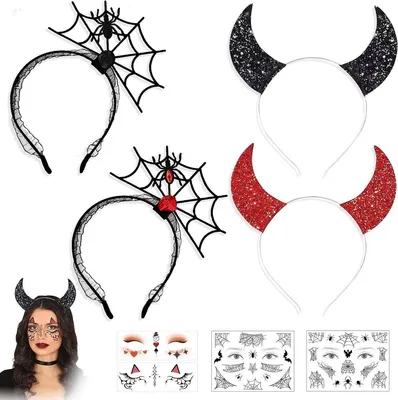 4 Stück Halloween Haarbänder mit, Hauptbild