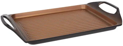 Grill-Bratpfanne 45x27 cm, Alu, Antihaft, Induktion