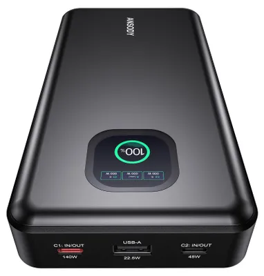 Image de Power Bank 140W - 25000mAh avec affichage numérique et charge rapide