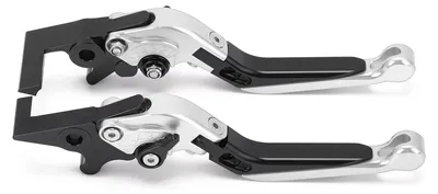Produktbild von 2 Stück Motorrad-Bremskupplungshebel, verstellbar, CNC-Aluminiumlegierung, Ersatz für ADV150 2019-2021, Silber