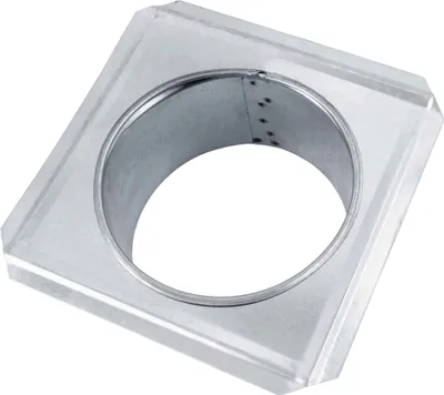 Produktbild von BAUSTER® OCYNK Metallflansch Wandflansch Lüftungskanal Verzinkte Rohrrosette Rohrflansch verzinkt Rohrabdeckrosette verzinkt 110 mm