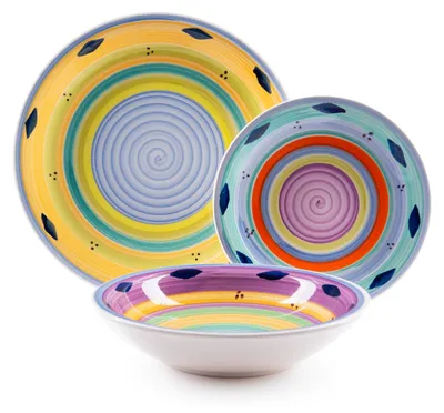 Immagine prodotto di Set di stoviglie Excelsa 18 pezzi Esprit Vetroceramica Colourful