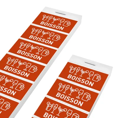 Image de Carnet de tickets boisson rouge - 1000 tickets - CombiCraft
