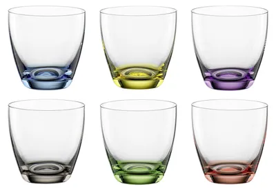 Immagine prodotto di BOHEMIA Selezione di bicchieri da whisky Viva Colori 300ml colori assortiti set da 6