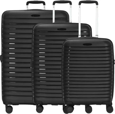 Produktbild von d&n Travel Line 4500 4 Rollen Kofferset 3-teilig mit Dehnfalte