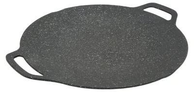 Runde Grillplatte 34 cm, Antihaftbeschichtung, für Induktion & Gas