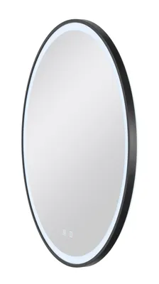 Produktbild von SLV 1007202 TRUKKO 80, Spiegel Ø80cm, chrom, schwarzer rand IP44