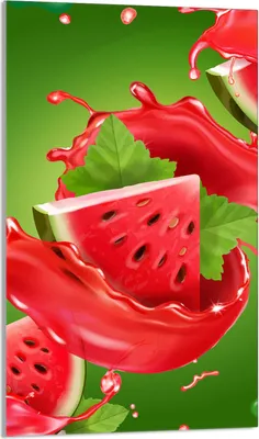 Produktbild von Herdabdeckplatte 30x52 Glaskeramikkochfeld Abdeckung Spritzschutz Glasplatte Deko Schneidebrett, Wassermelone Grün