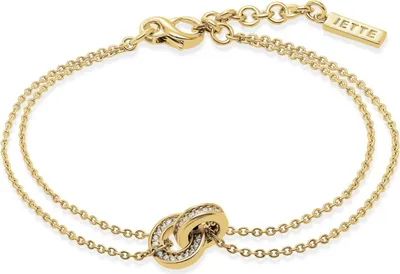 Produktbild von Jette - 88854373 - Armband - Damen - 925er Silber - gelbvergoldet poliert mit Zirkonia - 17cm