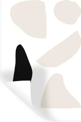 Produktbild von MuchoWow® Wandtattoo Wandsticker Wandaufkleber Pastell - Abstrakt - Minimalismus 40x60 cm Selbstklebend und Repositionierbar - Wierderverwendbar - Selbstklebend