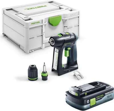 Produktbild von Festool Bohrschrauber C 18-Basic + Akkupack BP 18 Li 4,0 HPC-ASI 577050
