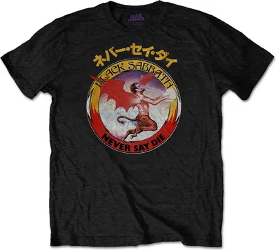 Produktbild von Black Sabbath Reversed Logo Black L T-Shirt