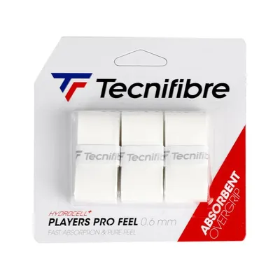 Produktbild von Tecnifibre Players Pro Feel Overgrip Weiß 3-er pack
