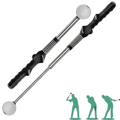 Produktbild von Teleskopschläger, einziehbare Golfschwung-Trainingshilfe, Klickgeräusch-Trainer, Golf-Aufwärm-, Griff-, Kraft- und Tempotrainingshilfen, Golfgeschenk