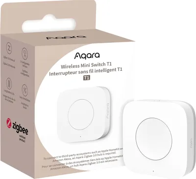 Image de Aqara Mini interrupteur sans fil T1, un bouton pour télécommande sans fil Zigbee 3.0 (WB-R02D)