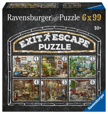 Productafbeelding van Ravensburger EXIT Puzzel: Het spookhuis - 6 puzzels met elk 99 stukjes