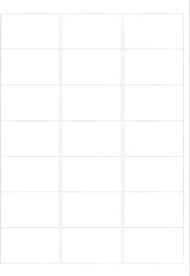 Obrázek produktu pro MediaRange MRINK148, Bílá, Permanentní, 63,5 x 38,1, A4, Matný, Laserová/inkoustová tiskárna