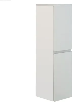 Produktbild von Jet-Line Badschrank Aiger Hochglanz weiß Hochschrank Hängeschrank Badezimmermöbel Badezimmerschrank Badmöbel 30x30x110 cm Bad Ausstattung Zubehör Staufächer Regal Schrank modern weiss