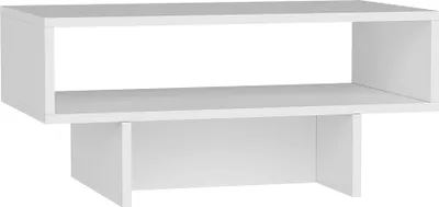 Produktbild von Couchtisch Mjölby Beistelltisch 36.4 x 80 x 45 cm Wohnzimmer Tisch rechteckig Sofatisch Weiß