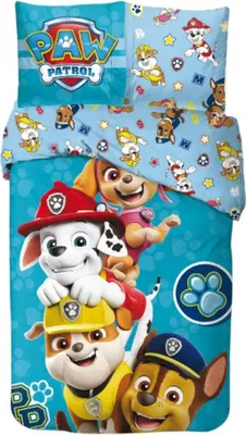 Immagine prodotto di Coprimaterasso PAW Patrol Pups blu 140 x 200 cm - 65 x 65 cm