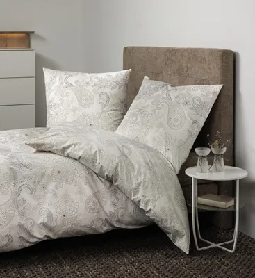 Produktbild von Janine Design Soft-Baumwolle-Bettwäsche-Garnitur CORTINA 71001 Farbe natur Größe 135x200+80x80