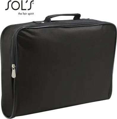 Produktbild von SOLs Bags 71100 | College Dokumentenmappe/tasche | 39 x 30 x 9 cm - Farbe: Black/Black - Größe: 39 x 30 x 9 cm