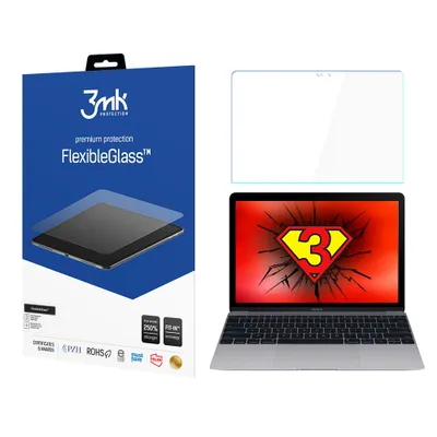 Produktbild von 3mk Display Hybridglas FlexibleGlass für Apple MacBook 12"  0,3mm 7H