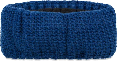 Produktbild von styleBREAKER Damen Stirnband in feiner Häkel Optik einfarbig, Thermo Fleece Futter, Uni Winter Headband 04026051