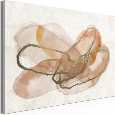 Produktbild von Italienischer Leinwand Leinwandbild - Delicate Composition (1 Part) Wide 120x80 cm Abstrakt a-A-0784-b-a