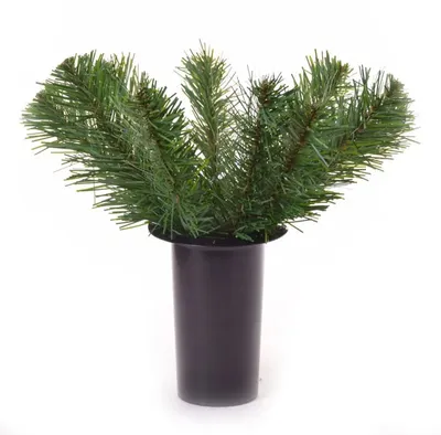 Produktbild von Grabvaseneinsatz mit Gewicht, grün, 30 cm