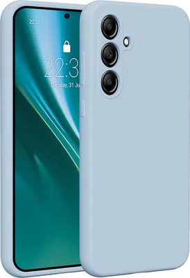 Produktbild von Etteri Silikonhülle für Samsung Galaxy A35 5G Handyhüllen Hellblau