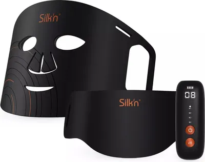Immagine prodotto di Set doppio di maschere LED SILK'N per il ringiovanimento del viso e del collo