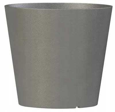 Produktbild von Multyhome Runde Pflanzgefäß für Balkon und Terrasse Grau 28cm