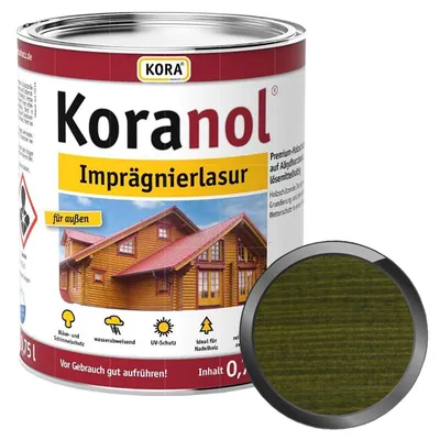 Produktbild von KORA Koranol Imprägnierlasur 0.75 Liter Tannengrün