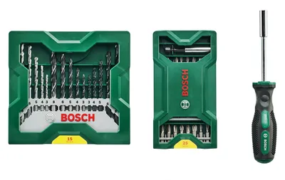 Obrázek produktu pro Bosch 2607017655, Vrtačka, Sada vrtáků, Kov, Dřevo, 41 kusů