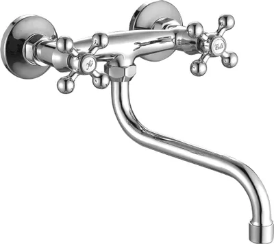Produktbild von BADLAND Küchenarmatur Wandmontage Wasserhahn STILO Küchenmischer für Küche in Chrom